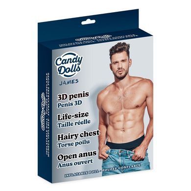 Надувна лялька-чоловік Candy Dolls James тілесна - основне фото