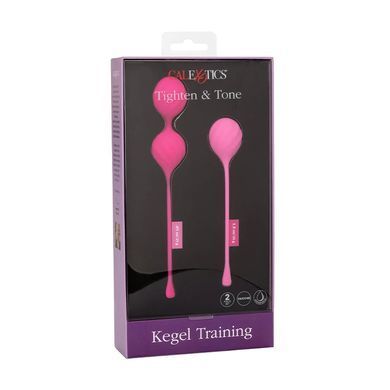 Набор вагинальных шариков California Exotic Novelties Kegel Training 2 Piece Set розовый - основное фото
