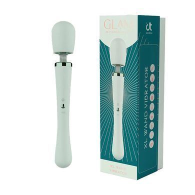 Вібратор-мікрофон Dream Toys Glam XL Wand Vibrator зелений 29 см - основне фото