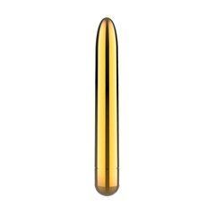 Тонкий вібратор Boys of Toys Ultra Power Bullet золотистий 18 см - основне фото