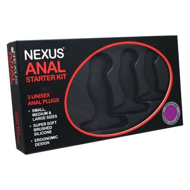 Набір анальних пробок Nexus Anal Starter Kit чорний - основне фото