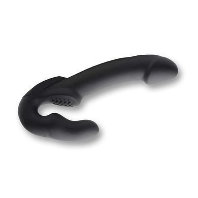 Безремневой страпон с вибрацией Strap U Evoke чёрный 24,8 см - основное фото