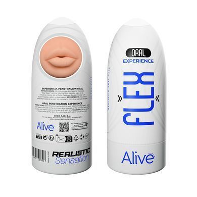 Мастурбатор-ротик Alive Flex Oral тілесний 16 см - основне фото