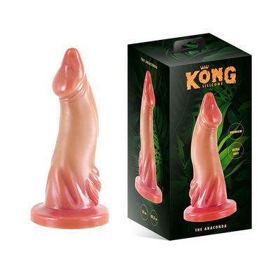 Реалістичний фалоімітатор на присосці Kong Silicone The Anaconda тілесний 23 см - основне фото