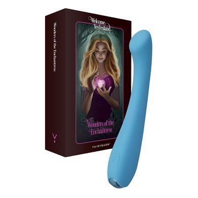 Вібратор для точки G FairyGasm MerryWand блакитний 17,5 см - основне фото