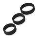 Набір ерекційних кілець Lovetoy Power Plus Soft Silicone Pro Ring чорний - додаткове фото