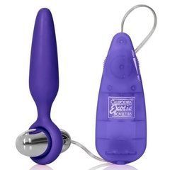 Анальний стимулятор з віброяйцем CalExotics Booty Call Booty Glider фіолетовий 9,5 см - основне фото