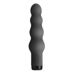 Рельєфний вібратор S Pleasures Bullets чорний 16,6 см - основне фото