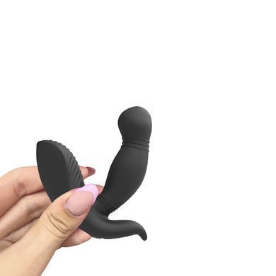 Масажер простати з вібрацією Dream Toys Cheeky Love чорний 10 см - основне фото