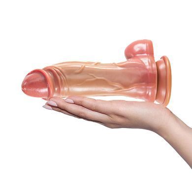 Реалістичний фалоімітатор на присосці Kong Silicone The BigFoot тілесний 21,5 см - основне фото