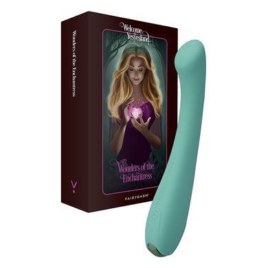 Вібратор для точки G FairyGasm MerryWand зелений 17,5 см - основне фото