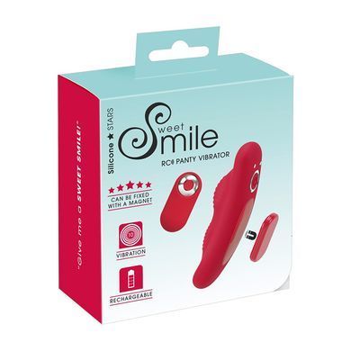 Вібратор у трусики Sweet Smile Magnetic Panty червоний 9,7 см - основне фото