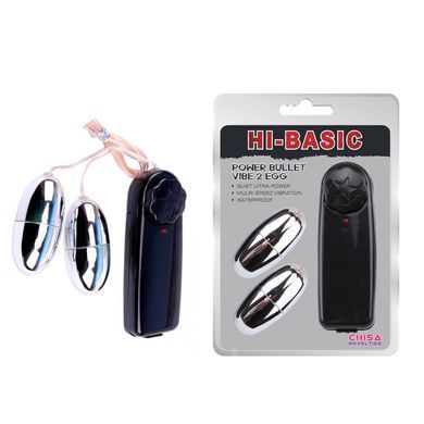 Виброяйца Chisa Novelties Power Bullet Vibe 2 Egg RDNI-291660 серебристые - основное фото