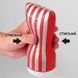 Мастурбатор Tenga Squeeze Tube Cup Strong красный с белым - дополнительное фото