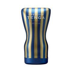 Мастурбатор Tenga Premium Soft Case Cup синий с золотистым - основное фото