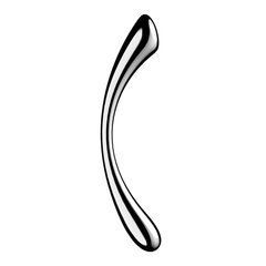 Металевий ділдо Satisfyer Cosmic Crest 1 сріблястий 24 см - основне фото