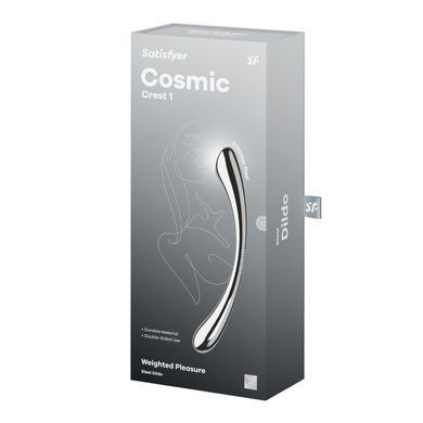 Основна фотографія Металевий ділдо Satisfyer Cosmic Crest 1 сріблястий 24 см Металевий ділдо Satisfyer Cosmic Crest 1 сріблястий 24 см - основне фото
