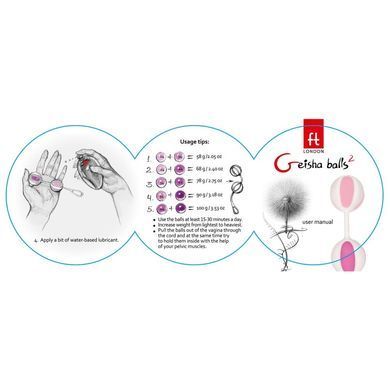 Вагінальні кульки Gvibe Geisha Balls 2 різнокольорові - основне фото