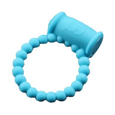 Віброкільце Hision Beads Ring блакитне - основне фото