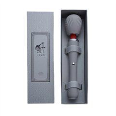Вібратор-мікрофон UPKO Remote-Control Wand Vibrator & Thigh Harness Combo сірий 30,5 см - основне фото