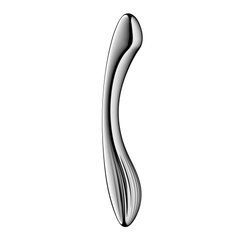 Металевий ділдо Satisfyer Pure Gravity 1 сріблястий 22 см - основне фото