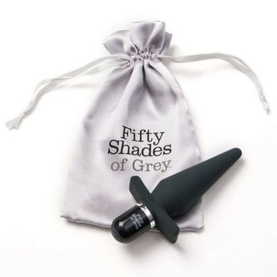 Анальна пробка Lovehoney Fifty Shades of Grey Delicious Fullness з вібрацією чорна 14 см - основне фото