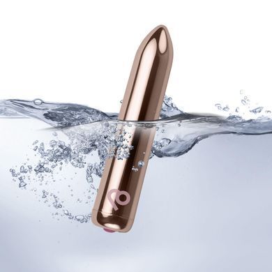 Віброкуля Rocks Off Rechargeable Bullet Vibrator рожеве золото 9 см - основне фото