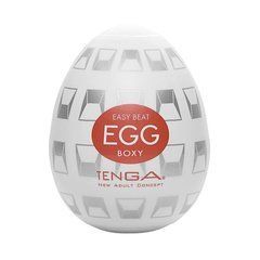 Мастурбатор-яйцо Tenga Egg Boxy белый - основное фото