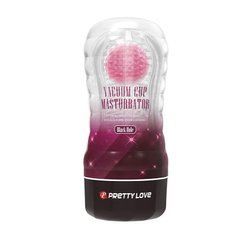 Мастурбатор із вакуумом Lybaile Pretty Love Vacuum Cup Masturbator Stellar Pink прозорий 18 см - основне фото