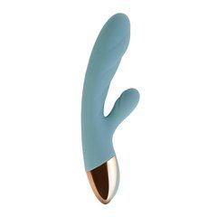 Rabbit-вібратор з підігрівом Sweet Em Velvet Lure 89677 блакитний 18,9 см - основне фото