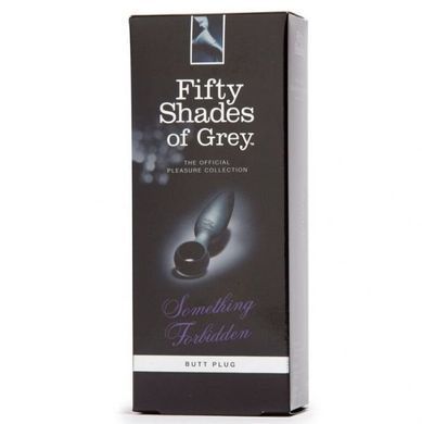 Анальная пробка Lovehoney Fifty Shades of Grey Something Forbidden чёрная 11,4 см - основное фото
