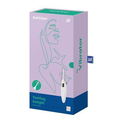 Вибратор для клитора Satisfyer Twirling Delight белый 16,8 см - основное фото