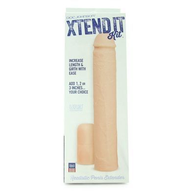 Удлиняющая насадка на член Xtend It Kit телесная 22 см - основное фото
