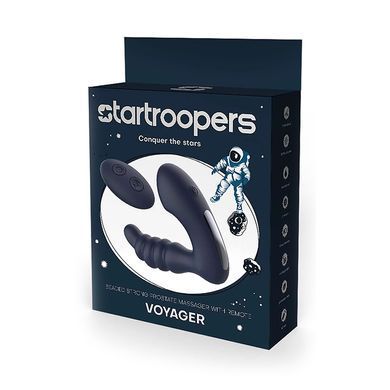 Масажер простати з вібрацією Dream Toys Star Troopers Voyager чорний 13,5 см - основне фото