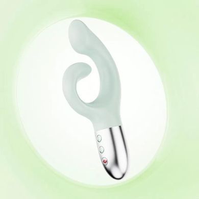 Rabbit-вібратор з підігрівом Kistoy Big G зелений 20,6 см - основне фото