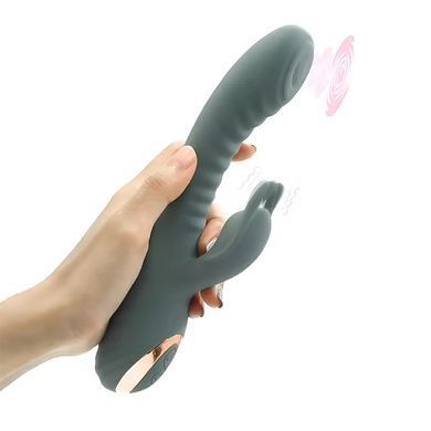 Основная фотография Rabbit-вибратор с пульсацией Sweet Em SW97046 зелёный 22,5 см Rabbit-вибратор с пульсацией Sweet Em SW97046 зелёный 22,5 см - основное фото