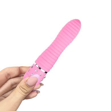 Основная фотография Ребристый мини-вибратор со стразами Easytoys Love Diamond Vibrator розовый 11,4 см Ребристый мини-вибратор со стразами Easytoys Love Diamond Vibrator розовый 11,4 см - основное фото