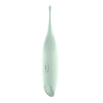 Вібратор для кліторальної стимуляції з насадками Dream Toys Glam Pin Point Stimulator зелений 17 см - основне фото