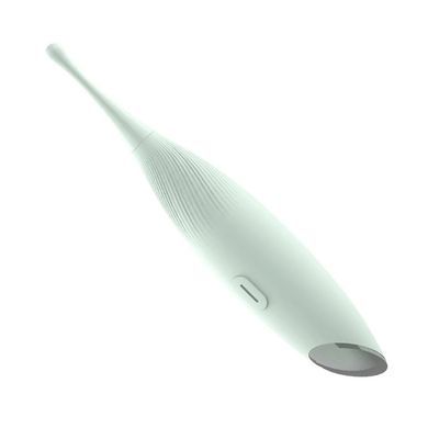 Вібратор для кліторальної стимуляції з насадками Dream Toys Glam Pin Point Stimulator зелений 17 см - основне фото