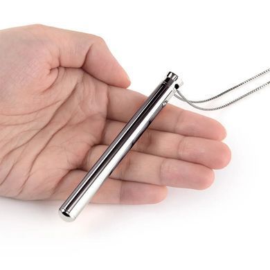 Вибратор-подвеска Le Wand Necklace Vibe серебристый 9,4 см - основное фото