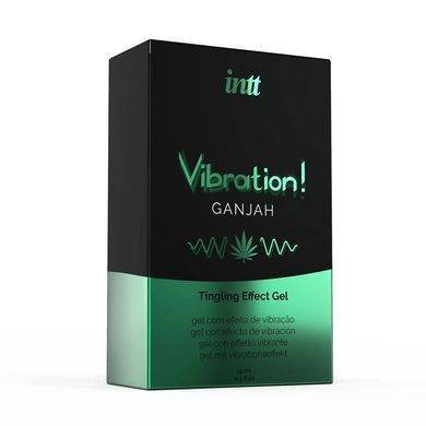 Жидкий вибратор Intt Vibration! Ganjah со вкусом и ароматом каннабиса 15 мл - основное фото