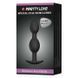 Анальная пробка со смещённым центром тяжести Baile Pretty Love Silicone Anal Balls Duo Large чёрная 12,5 см - дополнительное фото