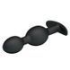 Анальная пробка со смещённым центром тяжести Baile Pretty Love Silicone Anal Balls Duo Large чёрная 12,5 см - дополнительное фото