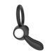 Ерекційне віброкільце з кліторальним стимулятором Lovetoy Power Clit Cockring Rabbit чорне - додаткове фото