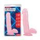 Реалістичний фалоімітатор на присосці Chisa Novelties Realistic Dildos 7.0 Inch рожевий 17,5 см - додаткове фото