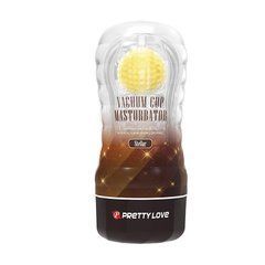 Мастурбатор з вакуумом Lybaile Pretty Love Vacuum Cup Masturbator Stellar Yellow прозорий 18 см - основне фото