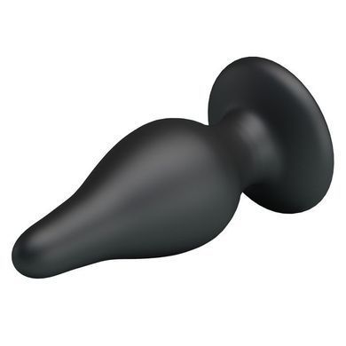 Анальная пробка для фистинга Baile Pretty Love Prostate Butt Plug Large чёрная 15,4 см - основное фото