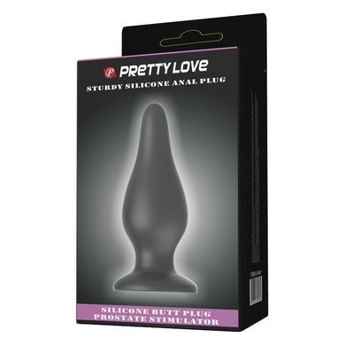 Анальная пробка для фистинга Baile Pretty Love Prostate Butt Plug Large чёрная 15,4 см - основное фото