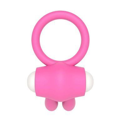 Эрекционное виброкольцо с клиторальным стимулятором Lovetoy Power Clit Cockring Rabbit розовое - основное фото