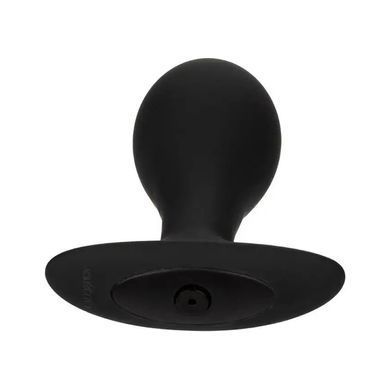 Надувна анальна пробка California Exotic Novelties Weighted Silicone Inflatable Plug Large чорна 8,3 см - основне фото